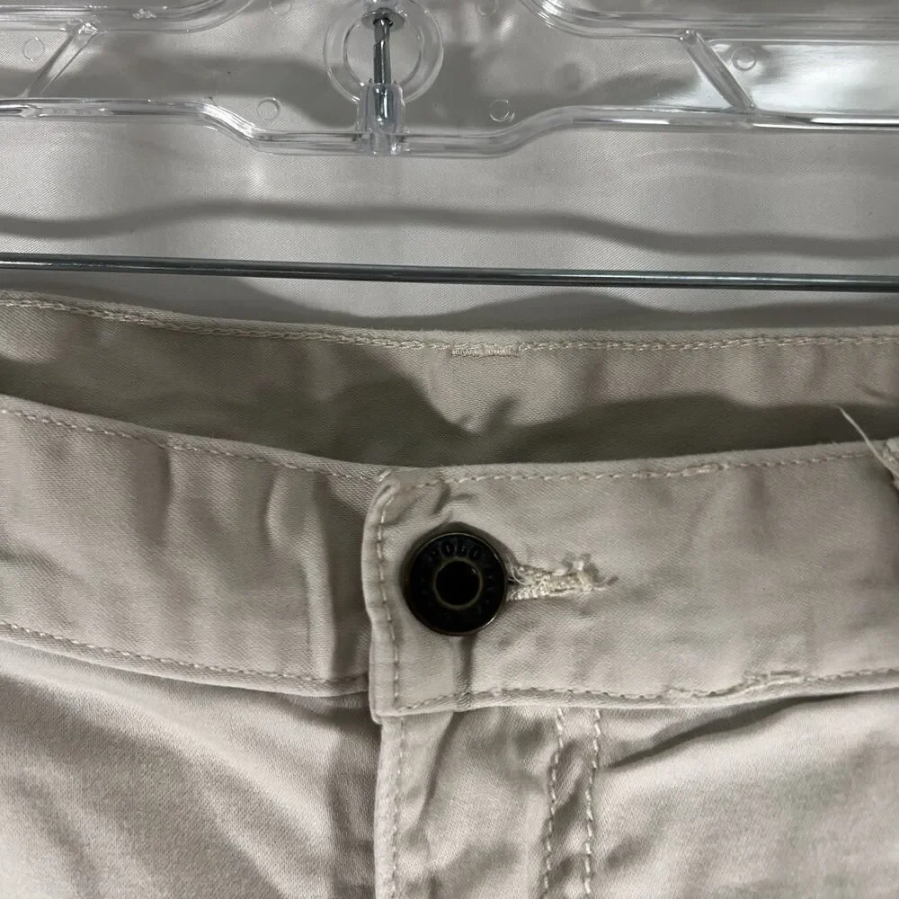 Polo Ralph Lauren Chino Pants Mens 34x34 Light Beige Stretch Straight Fit Cotton